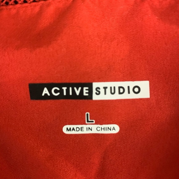 Active Studio Zip Up Track Jacket Women’s Sz L - Picture 4 of 5